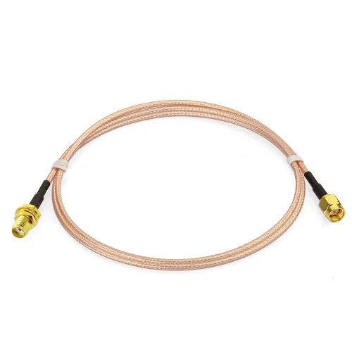Miniatura 2 de BINGFU Cable de extensión de antena SMA macho RG316 para montaje en mamparo hembra de 3.3 ft, 3 pies, paquete de 2 unidades compatible con 4G LTE