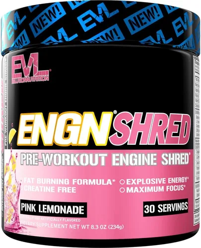 Miniatura 8 de EVL Ultimate Polvo de Pre Entrenamiento - Bebida en Polvo de Preentrenamiento para Quema de Grasa Termogénica y Energía Duradera - Mezcla de Bebida