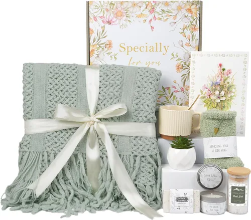 Miniatura 10 de Cestas de regalo para el Día del Padre «Get Well Soon» para hombres y mujeres, regalos para recuperarse después de la cirugía, paquete de cuidado