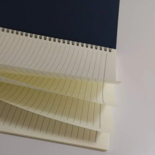 Miniatura 3 de YUREE Cuaderno de espiral rayado, diario en espiral B5 de tapa suave, 5 cuadernos por paquete, 60 hojas (120 páginas), 10.2" x 7.2", azul