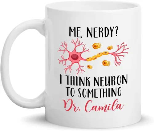 Miniatura 12 de Brains Neuro Floral Taza, Taza De Café De Neurociencia, Taza De Cerebro Floral Personalizada Para Neurólogo, Regalo De Neurocirujano, Taza De