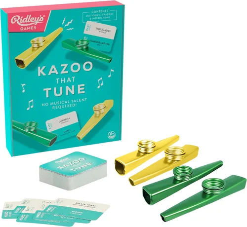 Miniatura 9 de Kazoo That Festive Tune Juego navideño para la familia No se requiere talento musical Incluye 4 kazoos y 100 canciones festivas
