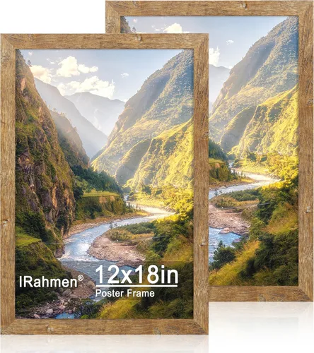 Miniatura 57 de iRahmen - Juego de 2 marcos de fotos de 4 x 6, marco de madera negro con cristal de alta definición, para mostrar fotografías de 3.5 x 5