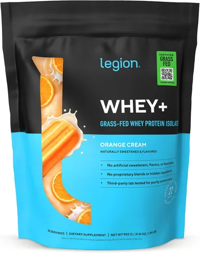 Miniatura 20 de LEGION Whey+ Proteína de Suero Aislado de Vacas Alimentadas con Pasto - Polvo de Proteína de Suero Aislado Bajo en Calorías, Sin OMG, Sin Azúcar