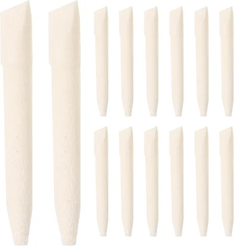 VICASKY 50 puntas de repuesto para rotuladores de pintura, puntas de repuesto para rotuladores, rotuladores permanentes, blanco, 1.6 x 0.2 in