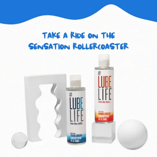 Miniatura 7 de LubeLife Lubricante refrescante a base de agua, lubricante de calentamiento personal para hombres, mujeres y parejas, no mancha, 4 onzas líquidas