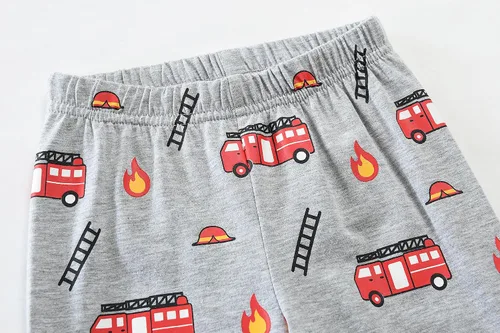 Miniatura 94 de Little Hand Pijamas para niños pequeños, Monster Truck 100% algodón, dinosaurio para niños, 2 piezas, ropa de dormir, conjuntos de ropa de dormir