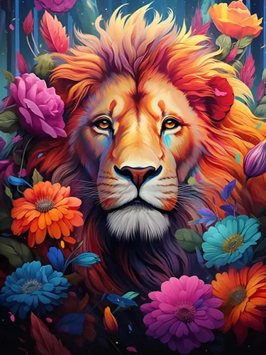 Miniatura 10 de Reofrey Kits de arte de diamantes de bricolaje para adultos, leones, animales, taladro completo, kit de pintura de diamantes de imitación, lienzo 4