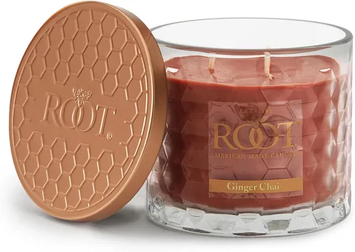 Miniatura 22 de Root Candles - Velas perfumadas de otoño en forma de panal de miel, de vidrio, con mezcla de cera de abejas de 3 mechas, 12 onzas, elaboradas a