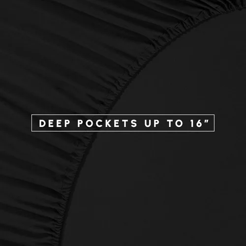 Miniatura 4 de Elegant Comfort Juego de edredón con pliegues pinzados de 8 piezas - Cama completa en una bolsa para todas las estaciones, incluye juego de sábanas