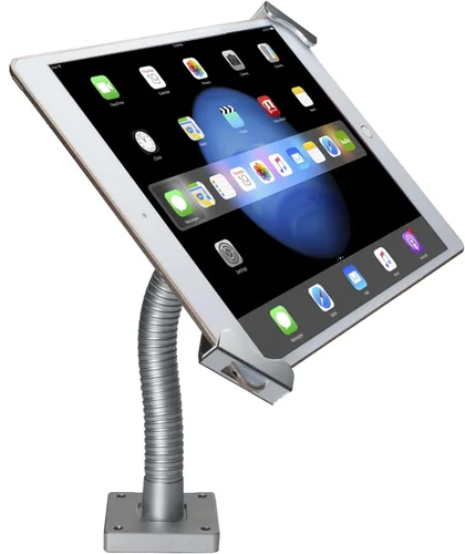 Miniatura 2 de CTA Digital Soporte electrónico portátil para dispositivo, plateado, compatible con tabletas y teléfonos inteligentes de 7 a 13 pulgadas