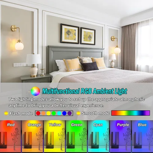 Miniatura 3 de Juego de dos apliques de pared a pilas con control remoto, aplique de pared recargable sin cableado hasta 50 horas de vida útil, aplique de pared