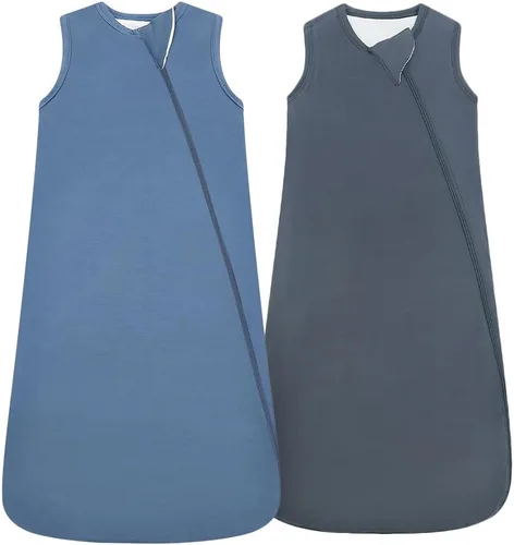 Miniatura 6 de HAPIU Saco de dormir unisex de rayón hecho de bambú TOG 1.0, cremallera premium de 2 vías, manta portátil para bebé