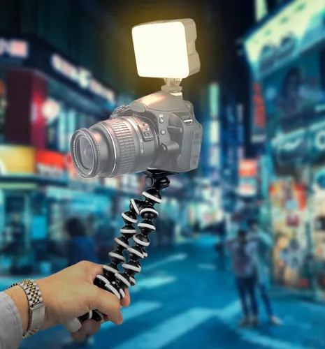 Miniatura 5 de Acuvar Cámara trípode flexible pulpo de 10 pulgadas con tornillo de 1/4", placa de liberación rápida para cámaras digitales, SLR, DSLR, fotografía