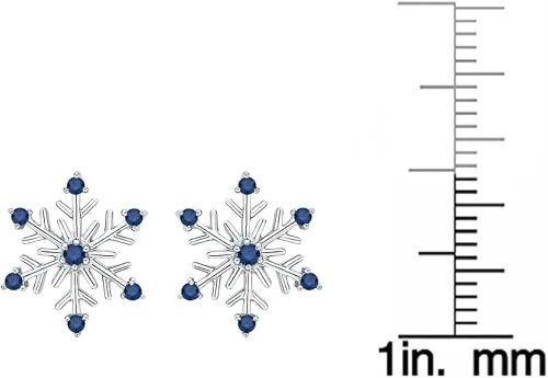 Miniatura 5 de KATARINA Pendientes de diamante azul de 012 quilates en oro o plata