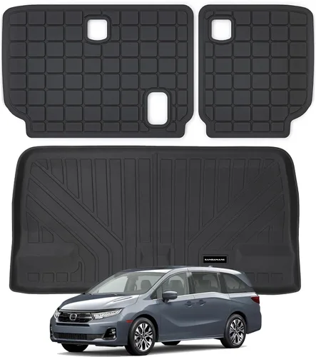 Miniatura 29 de Revestimientos de suelo para Acura ADX y Honda HR-V 2023-2026 TPE 2023-2026 TPE protección para todo tipo de clima, tapetes de primera y 2ª fila