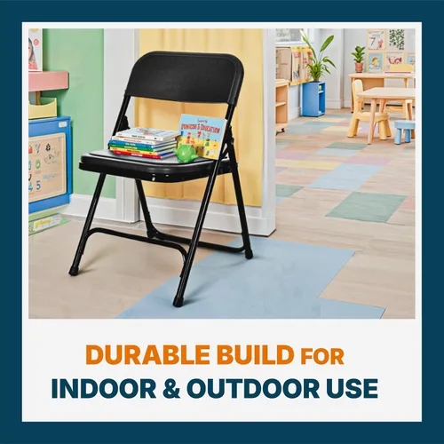 Miniatura 6 de OEF Furnishings OEF800 Series - Sillas plegables de plástico de alta resistencia, asientos ligeros y duraderos