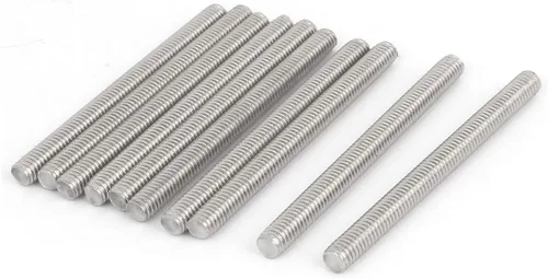 Miniatura 34 de uxcell M3 x 2.362 in 0.020 in Pitch 304 Varillas totalmente roscadas de acero inoxidable barra 10 piezas