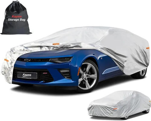 Miniatura 41 de Kayme - Cubierta completa impermeable de 6 capas para automóvil, apta para todo clima, protección para exteriores contra lluvia, rayos ultravioleta