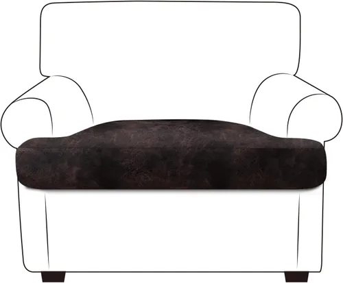 Miniatura 59 de ANARACHON Fundas de cojín de sofá con aspecto de cuero, juego de fundas de asiento de sofá, protector de muebles para sillón seccional, sofá biplaza