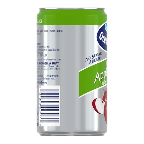 Miniatura 7 de Ocean Spray 100% jugo de manzana, latas de 7.2 onzas (paquete de 24)