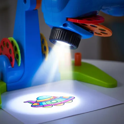 Miniatura 2 de Proyección de Dibujo para Niños, Proyector Inteligente de Bocetos de Arte, con 32 Patrones de Dibujos Animados Deslizables y 12 Pinceles