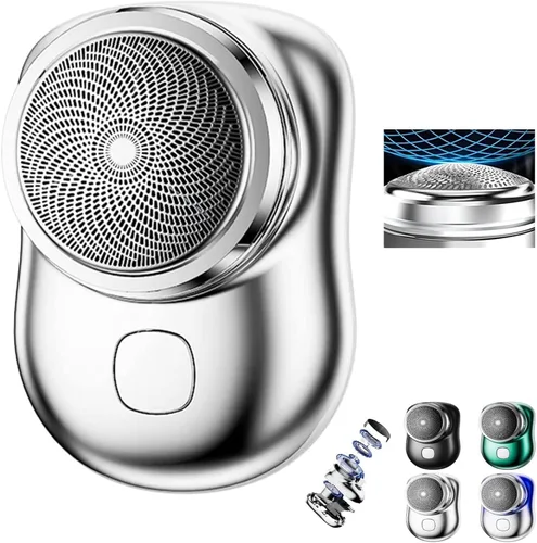 Miniatura 8 de Mini afeitadora USB 2023 – Nueva versión: afeitadora eléctrica portátil de bolsillo, recargable, impermeable, maquinilla de afeitar eléctrica mágica