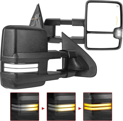 Miniatura 25 de YITAMOTOR Espejo de Remolque Compatible con 2014 2015 2016 2017 2018 Silverado 1500 2500 3500 Avalanche Tahoe Suburban, GMC Sierra Yukon, Telescopio