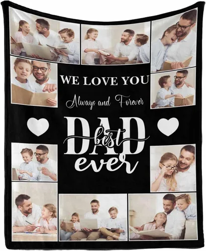Miniatura 3 de D-Story Manta de fotos personalizada, manta de foto personalizada para disfraz, primera manta de microforro polar ultra suave, manta de cama de 40 x