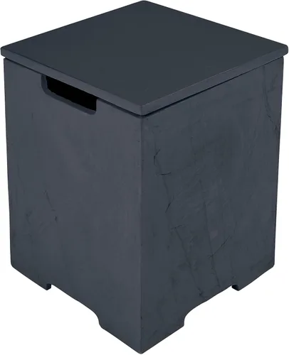 Miniatura 21 de AMS Fireplace Cubierta para tanque de propano de 20 libras Elementi (Cilindro liso - Negro) GFRC, color negro, forma redonda, tamaño - 15.7 x