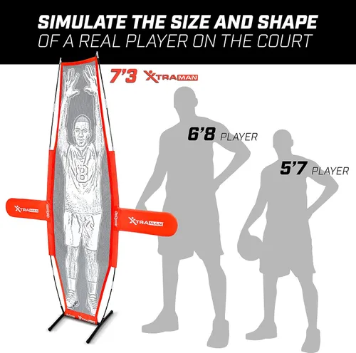 Miniatura 2 de GoSports XTRAMAN Maniquí de Entrenamiento para Defensa de Baloncesto Dummy