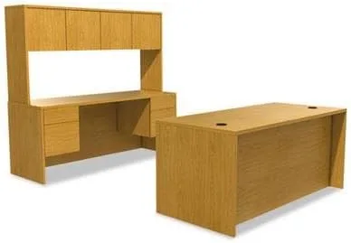 Miniatura 6 de HON 10500 Series 72 x 36 x 29-12 pulgadas, carcasa de escritorio de doble pedestal, caoba