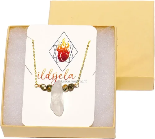 Miniatura 16 de I AM SERIES - Collar de piedras preciosas genuinas y metal semiprecioso 7 chakras