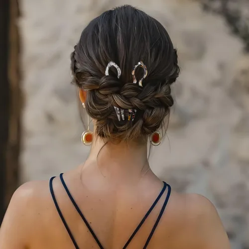 Miniatura 2 de 4 horquillas para el cabello para mujer, horquilla francesa en forma de U, accesorios elegantes para el cabello grueso o fino