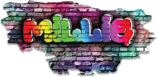 Miniatura 14 de Pegatina de pared personalizada de grafiti 3D con nombre Vinilo de decoración artística personalizada Desmontable Se arranca y se pega Arte