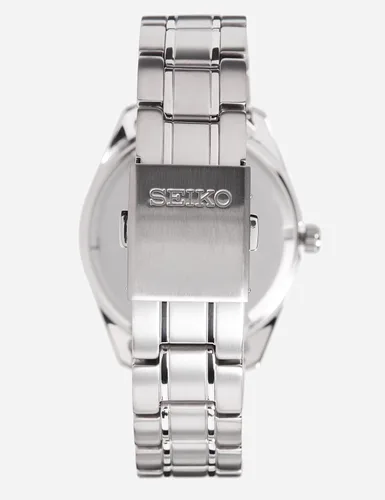 Miniatura 4 de Seiko Reloj clásico de cuarzo azul esfera para hombre SUR371 Negro - Movimiento de cuarzo