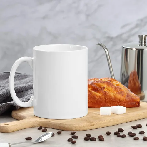 Miniatura 4 de harebe Taza de café extra grande de 22 onzas, taza de té gigante de cerámica lisa, gran capacidad y asa para papá y hombres, color blanco