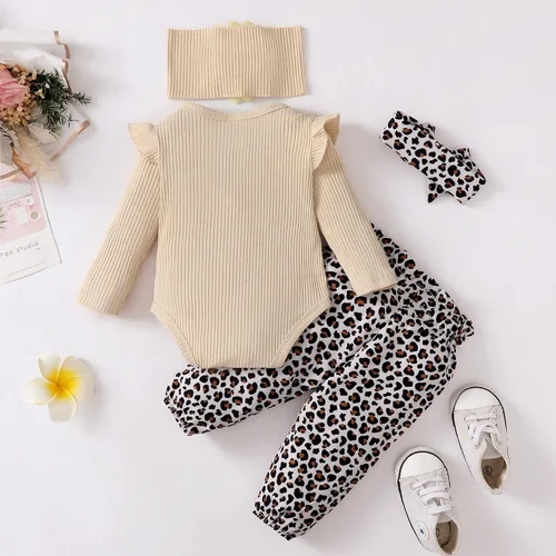 Miniatura 7 de SUNNY PIGGY Ropa para bebé recién nacida, con volantes, mameluco de algodón floral, conjunto de pantalones de algodón para niñas