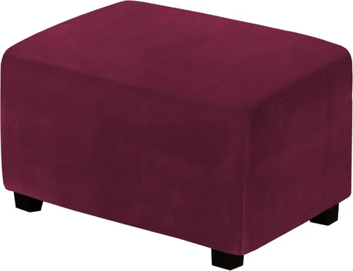 Miniatura 49 de H.Versailtex. - Funda de terciopelo elástico ajustable, rectangular, para taburete o caja de almacenamiento,1 pieza, elástica, ajustable