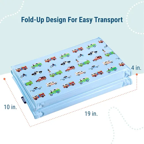 Miniatura 4 de Wildkin Alfombrilla de vinilo para siesta para niños, plegable, duradera, para guardería y preescolar