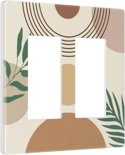 Miniatura 90 de Cubierta de interruptor de luz de palanca individual decorativa de 1 cuadrilla, placa frontal eléctrica para baño, cocina, decoración del hogar