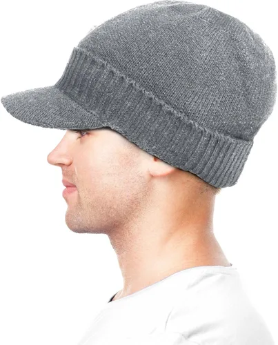 Miniatura 11 de Dahlia Gorro para hombre con visera - lana, sombrero de invierno con borde, forro polar