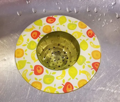 Miniatura 2 de Handy Housewares Colador decorativo para fregadero de cocina de 5.25 pulgadas de diámetro (paquete de dos, fruta verde)