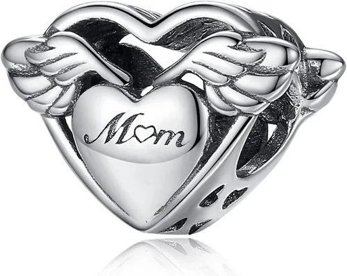 Annmors Family Charm Love your Dad Mon Sister Infinity Charm fits Bracelets, 925 Sterling Silver-Lucky Charm for Woman Pendant Bead, Jewelry Beads