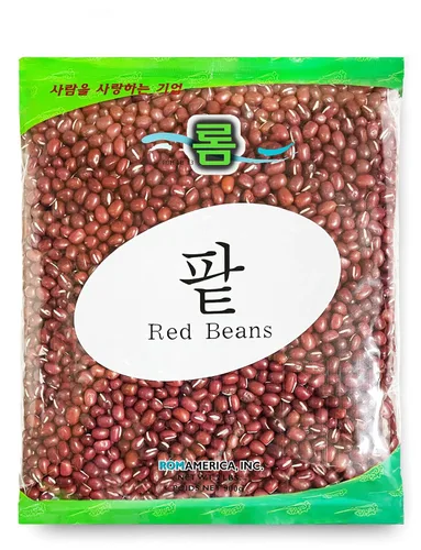 Miniatura 5 de ROM AMERICA Frijoles rojos Adzuki secos enteros crudos, frijol rojo natural azuki aduki para sopas, ensaladas, postres japoneses, pasta de frijoles