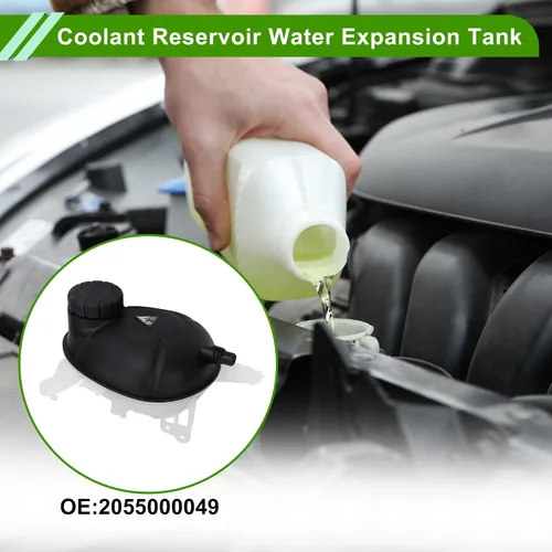 Miniatura 2 de No.2055000049 Tanque de expansión de agua de depósito de refrigerante para Mercedes-Benz C300 C43 para AMG E300 Resistente al calor Refrigerante