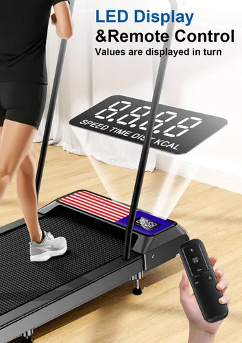 Miniatura 2 de Smart Queen Almohadilla para caminadora con mango extraíble, cinta de correr portátil de 2.5 HP para el hogar y la oficina, capacidad de 270 libras
