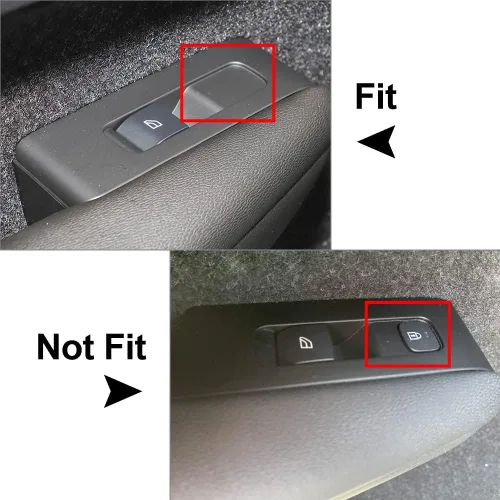 Miniatura 3 de FSFY Auto 4 piezas de interruptor de ventana de puerta para Volvo XC40 2018-2020, plateado mate