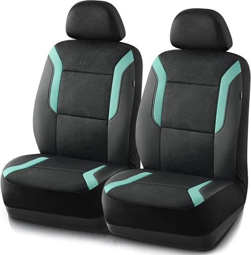 Miniatura 26 de Fundas de asiento de coche de espuma viscoelástica Skechers, fundas de asiento gruesas de malla Air Cool, fundas de asiento de coche para asientos