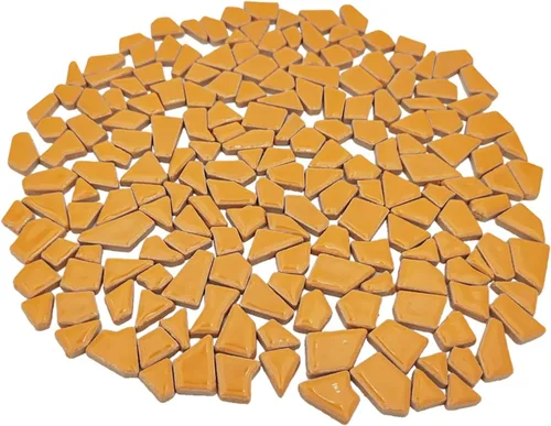 Miniatura 10 de Azulejos de mosaico de cerámica de 7.05 oz para manualidades, azulejos de mosaico de porcelana de 0.2 x 0.8 pulgadas para decoración del hogar